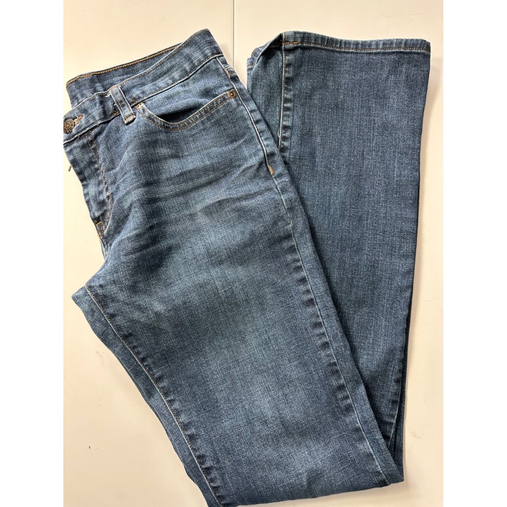 Disney Parks Mickey Mouse Embroidered Back Pocket Denim Blue Jeans Womens 4